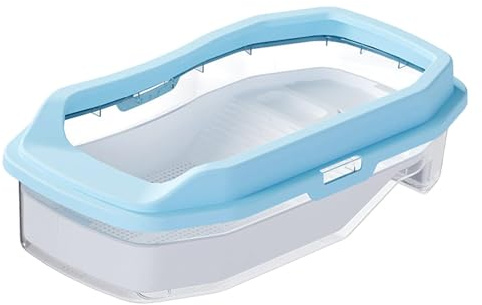 Dualoai Aquarium Terrarium Terrapin Reptile Évasion Plateforme Multifonction Panier Drainage Adapté à L'Élevage Animal Domestique Décoration Mai, Bleu