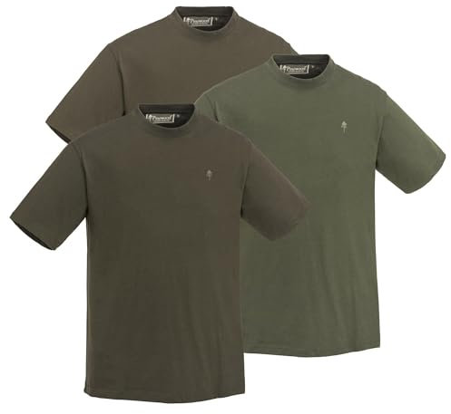 Pinewood Herren 3-Pack T-Shirt - T-Shirts fur Herren - EIN Set von 3 weichen und praktischen Männer T-Shirt mit Logo Stickerei auf der Brust - in großen Größen erhältlich