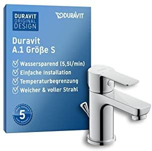 Duravit A11010 A.1 Washbasin Mixer tap, Chrome, S