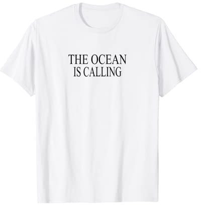 Taucher Tauchen Spruch - The Ocean is Calling T-Shirt