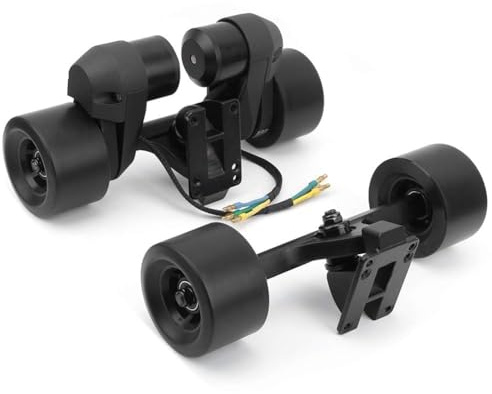 VBESTLIFE Elektro-Skateboard-Doppelrad-Motor-Kit, Doppelantrieb-externer Zahnriemen 83mm Rad-Dual-Motor-Gruppe