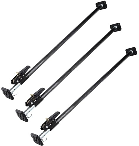 Keeper, verstellbare Ladestange für Pickup-Ladefläche, Ratschen-Ladestange, ideales Zubehör für Arbeitsfahrzeuge, schwarz/Silber, verstellbare Länge von 101,6 cm bis 177,8 cm, 3er-Pack