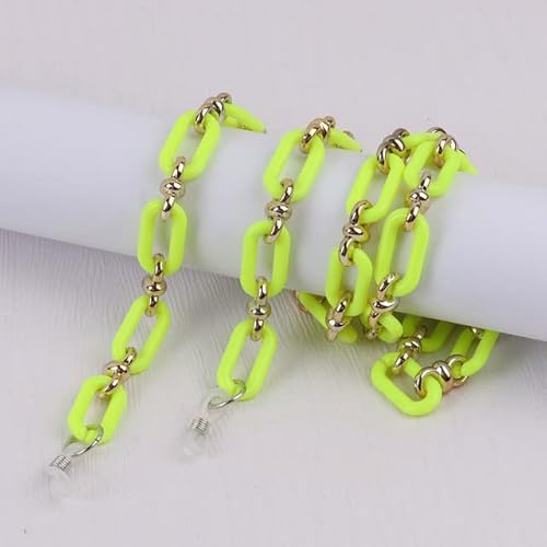 SOREZE Acrylic Button Chain Eyeglass Glasses Chain Women Anti-lost Mask Hanging Sunglasses Lanyards Hold Cord Strap Rope Necklace