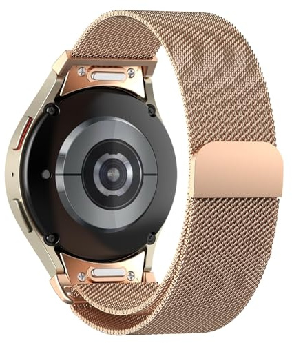 Magnet Armband for Samsung Galaxy Watch 6 5 4 7 armband 40mm 44mm/Galaxy Watch 6 Classic 47mm 43mm/Watchs 4 Classic 46mm 42mm/5 Pro 45mm Band/FE,One-Click Wechseln Milanaise Edelstahl metall Armbänder