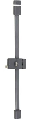Vachette Serrure en Applique multipoints Horizontale à tirage MULTIBLINDE série 8800, Tirant Droite, Certifiée A2P*, Haute sécurité, 3 Points de Fermeture, 4 clés VIP+ brevetées incluses, Gris