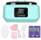 Boadw Bagno di paraffina per mani e piedi, Bagno di paraffina da 3400 ml Set da bagno di paraffina per pelli secche e ruvide, con cera di paraffina da 900g e accessori, Ottimo regalo per la spa-verde