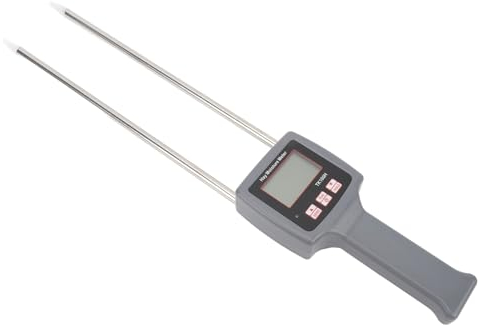 Misuratore di umidità Portatile per Fieno, Professionale per Prevenire il Deterioramento, Misuratore Accurato di umidità per Fieno per Paglia di Cereali, da Foraggio,