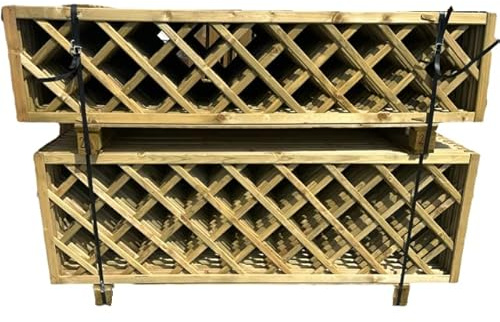 BaustoffhandelShop Rankgitter Holz 180x40cm Sichtschutzzaun Rankzaun Spalier Sichtschutz Weidenzaun