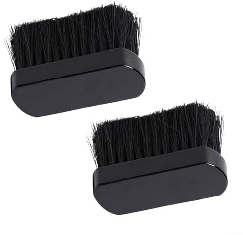 Drhomeam Fireplace Stove Brush with Wooden Handle Round Shape Brush Head Replacement Brush Head Refill Fireplace Cleaning Brush Tools Kit for Home(2PCS)