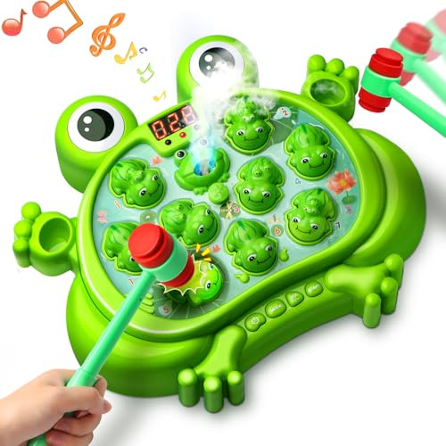 Hot Bee Spielzeug ab 2 3 4 5 Jahre Junge Kinderspielzeug für Mädchen Hammer Spiel für Kleinkind Geburtstag Geschenk für Kinder Jungen Kinderspielzeug Lernspielzeug 5 Modi mit Memory