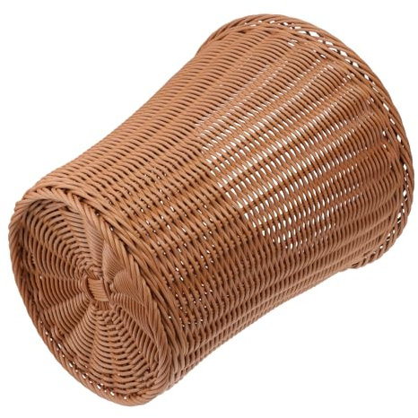 BATHVEVE 1pieza Cesta De Rattan Tejida Sin Tapa Para Basura Canasta Creativa De Almacenamiento Para Hogar y Oficina Diseño Elegante y Práctico Color Aleatorio
