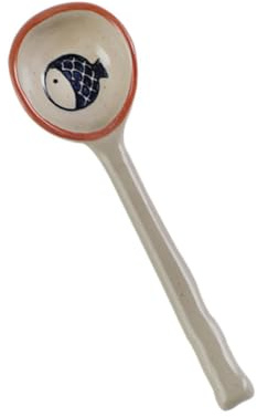 Holibanna Cuillère à Café Céramique Japonaise Peinte Main Cuillère à Soupe Pratique Pour Petit-déjeuner Desserts Et Céréales Design Lisse Et Facile à Nettoyer