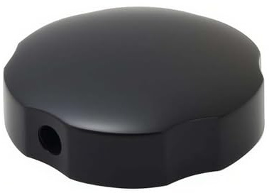 Botón giratorio para bañera, 74 mm, construcción de latón negro, interruptor de drenaje y dispositivo de protección contra desbordamiento, diseño moderno, forma redonda, control de flujo de agua
