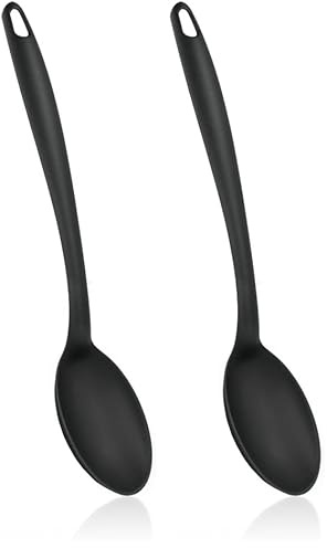 Metaltex Basic Cuillère de Service, Nylon, Noir, 25 x 15 x 5 cm (Lot de 2)