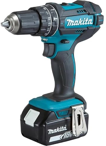 Perceuse visseuse à percussion 2x3Ah 18V MAKITA DHP482SFE en coffret