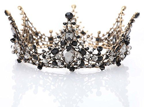 Jovono Hochzeit Vintage-Krone Diadem Prinzessin Haarband Barock für Frauen Abschlussball