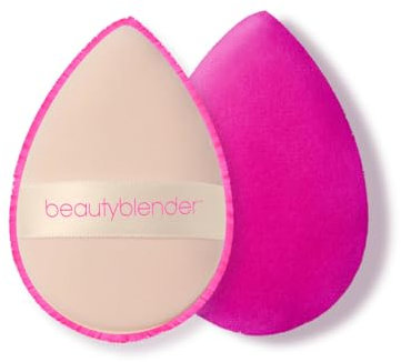 Beautyblender - Dual-sided Powder Pocket Puff Makeup Applicator with Strap - for Powder Foundation and Loose Powder - in Pink