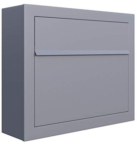 Briefkasten, Design Wandbriefkasten Elegance Grau Metallic - Bravios