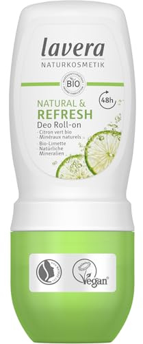 lavera NATURAL & REFRESH Deo Roll-On - Uni - Bio-Kalk und Mineralien - 48h Schutz - ohne Aluminium - vegan - Naturkosmetik (75ml)
