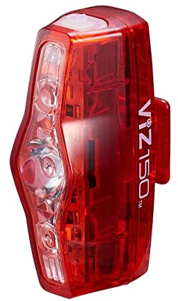 Cat Eye Viz 150 Rear Light, Luce della bicicletta Unisex adulto, Nero, Taglia unica confezione da 2