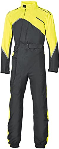 Held Monsun 2 1-Teiler Motorrad Regenkombi, schwarz/gelb, 5XL