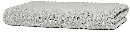 Merana Oslo bastu och strandhandduk | extra stor | absorberande, mjuk och luddfri | frottélyxkvalitet | 100 % bomull | OEKO-TEX | 590 GSM (Seal Grey, bastuhandduk (80 x 200 cm))
