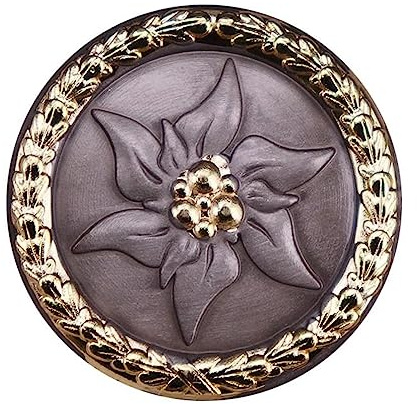 Edelweiß-Abzeichen Edelweiss Abzeichen Deutsche Bergarmee Medaille Brosche Kragen Zubehör Pin
