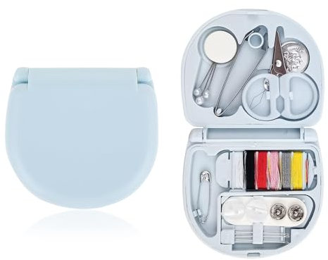 Nähset Grundausstattung, Mini-Nähset Reise für Kinder, Praktisches Nähzeug mit umfangreichem Nähzubehör set Enthält Spule, Nadel, Faden und Schere, Nähset für Reisen, Wohnheime und den Hausgebrauch