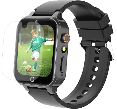 Goodatech Smart Watch for Kids Boys Girls, Black