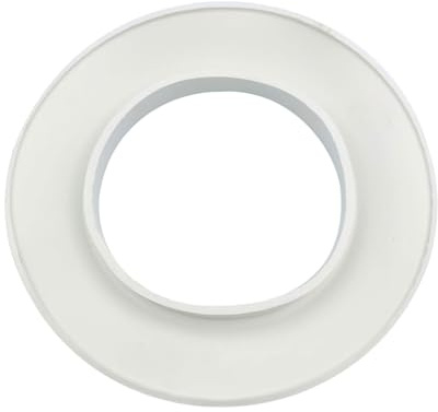 Revêtement Mural Blanc En Caoutchouc EPDM 100 Mm Rosette Flexible Pour Couvrir Les Tuyaux De Chaudières, De Poêles Et De Tout Système Résistant à La Chaleur (1 pièce)