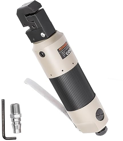 GEARCELL Air Punch Flange Tool, 2 in 1 Air Hole Punch and Flange for Sheet Metal, 5mm Hole Edge Setter, Crimping Kit for Car Repair and Home