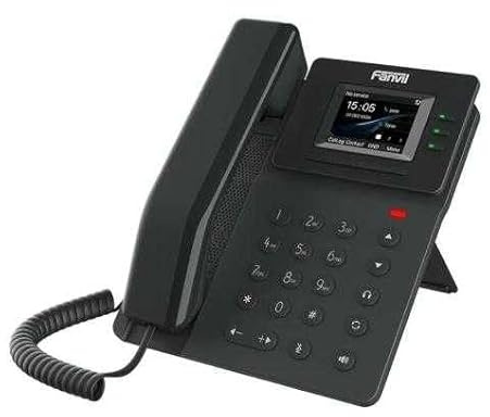 Fanvil V60P, Telefono IP Professionale, Display a Colori, 6 Tasti Programmabili, 2 Porte 10/100, PoE