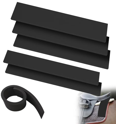 Hezaosth 5 Pcs Horse Saddle Pad, Saddle shims for Pressure Horse Relief, Shock Absorbing Memory Foam Inserts for Equines Protection, Cushioned Support Shims for Horseback Riding (2 Sizes Included)
