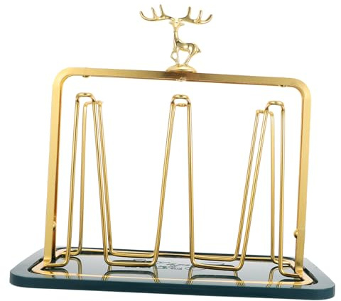 FONDOTIN Organize Your Kitchen Deer Storage Rack Glass Cup Stand Cup Holder Modern Elegant