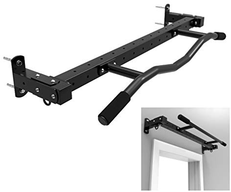 Pull-up-stänger väggmonterad horisontell stång, stålstyrketräning, hemdörr korridor garage fitnessstång, säker och stabil, belastning 300 kg