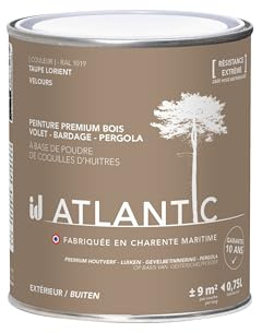 ID Peinture bois extérieurs - RAL 1019 Taupe Lorient - 750ML - ATLANTIC