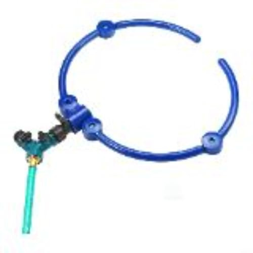 TONIXY Sistema de anillo de riego de árbol de 360 grados con aspersores circulares de 13 pulgadas, dispositivo de riego de raíces profundas ABS para árboles, macizos de flores y arbustos (1 unidad en