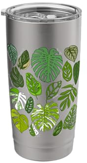Monstera Varieties Albo Deliciosa Thai Con Aroid Plant Lover Stainless Steel Insulated Tumbler