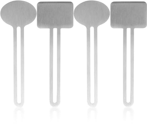 SOLUSTRE Presse-tube de Dentifrice en Acier Inoxydable Argenté, Lot de 4 Pièces, Multi-usages et Facile à Utiliser Maison, Forme Ronde et Rectangulaire