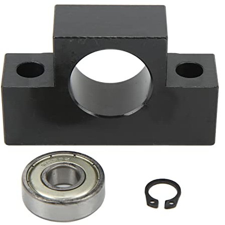 Supporto per vite a ricircolo di sfere con cuscinetto |Blocco di montaggio con vite a ricircolo di sfere in acciaio ad alto tenore di carbonio per router CNC/tornio/automazione