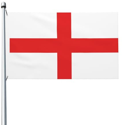 Bandiera inglese 1 3x5 piedi, stampata su entrambi i lati, resistente, per esterni, con occhielli, ideale per giardino, cortile, prato e patio.