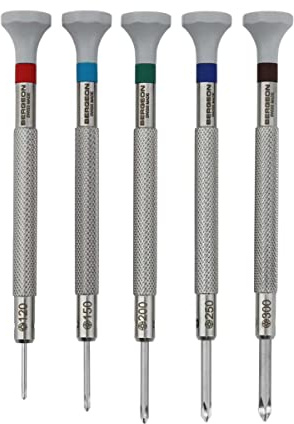 Bergeon Jeu de 5 tournevis cruciformes 30081-C-P05