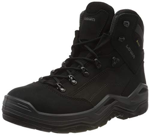 LOWA RENEGADE Work GTX black Mid S3S CI, Sicherheitsschuhe für Herren, leicht, Stahlkappe, Obermaterial: Leder + Textil, Innenfutter: GORE-TEX, Gr. 43