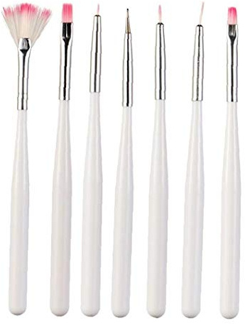 Lankater 7pcs Fondant Cake Painting Brush Decorating Painting Dusting Promotion Icing Pastry Cake Decorating Pen Brush