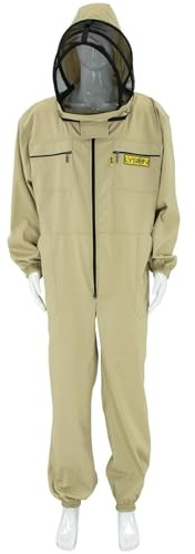 LYSON Imkeranzug mit Maske, Imkeroverall belüftet Professionelle Imkerbekleidung mit abnehmbarer Maske Classic Line XL