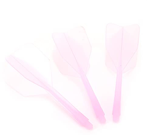 Dart Shafts and Flights, 2BA Dart Shaft and Flights Dart Shafts and Flights Combo mit 3 X integrierten Dart und Flights für 2BA Dart Barrels mit Gewindedurchmesser(Rosa)