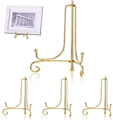 Eisen Display Ständer, 4 Stück Tellerhalter Staffelei, Metall Tellerständer Für Fotos, Bücher, Discs Und Bastelarbeiten