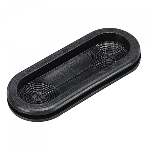 sourcing map Rubber Grommet Mount Size 30 x 85mm Oval Double-Sided for Wire Protection, Pack of 6