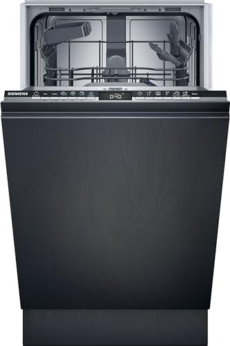Siemens SR63EX24KE, iQ300 Smarter Geschirrspüler Vollintegriert, 45 cm breit, Besteckkorb, automatische Türöffnung am Programmende, angenehm leise mit iQdrive-Motor, aquaStop, varioSpeed, Infolight
