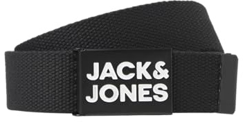 JACK & JONES Gürtel Jacbirk Woven Belt Gürtel, Schwarz, 95